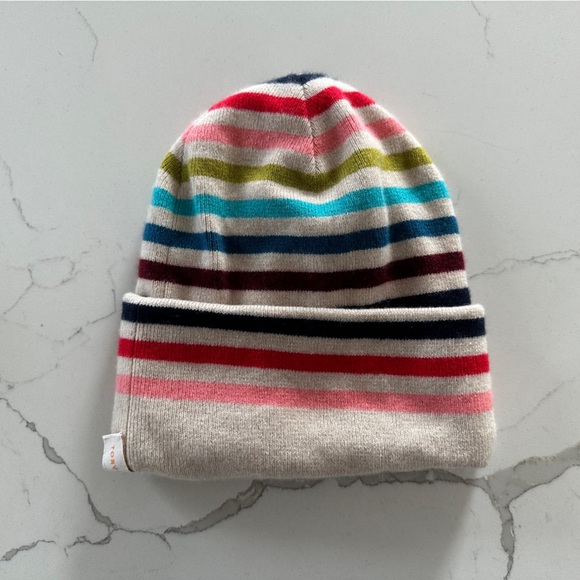 Tory Burch Accessories - Tory Burch Stripe Cashmere Hat NWOT